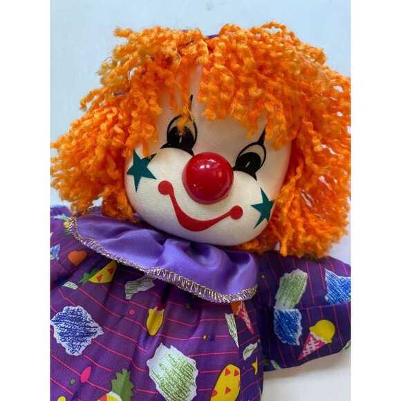 Clown Musical Doll with Moving Head Mechanism Creepy Cute Collectible Doll Works - Picture 2 of 4